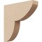 Ekena Millwork 2"W x 10"D x 10"H Thin Crestline Rough Cedar Woodgrain TimberThane Corbel, Primed Tan CORUR02X10X10CRERCPR - alternate 1